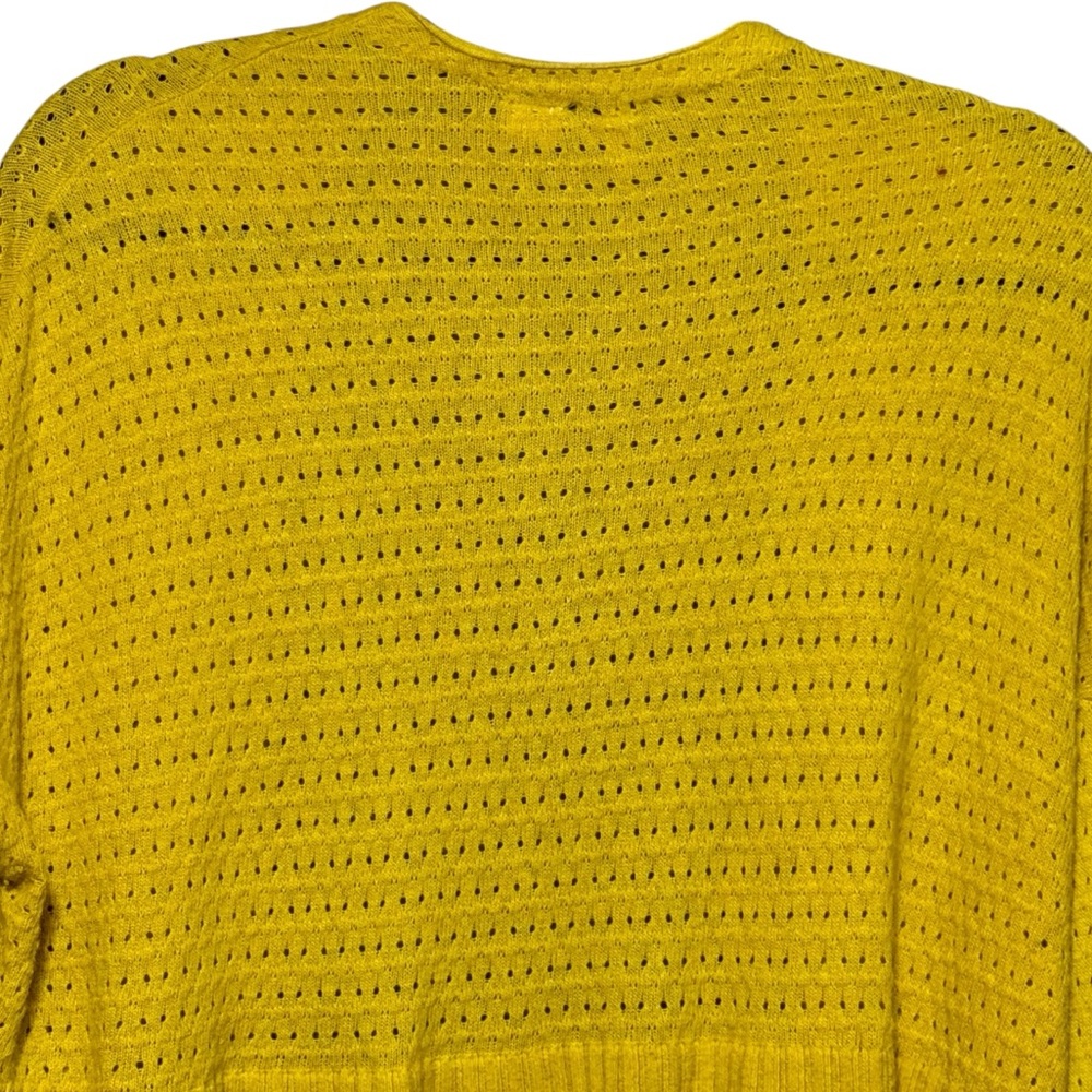 Anthropologie Bright Yellow Knit Cardigan - Picture 7 of 11